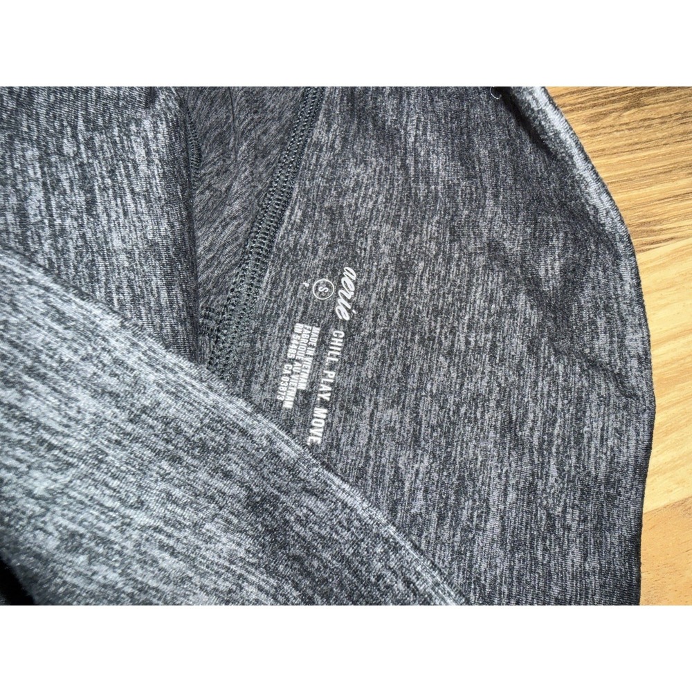 American Eagle Aerie Women's Sz Small S Chill Play Move Leggings Gray Black‎ - Picture 6 of 8